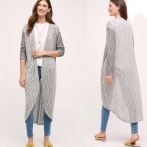 Anthro Postmark Dropstitch Duster Cardigan size large